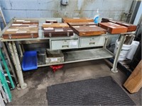 WORK BENCH, 6'X29"X34", DOES NOT INCLUDE CONTENTS
