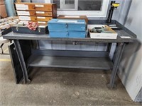 WORK BENCH, 5'X29"X34", DOES NOT INCLUDE CONTENTS
