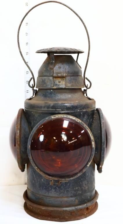 Vintage railroad switch lantern