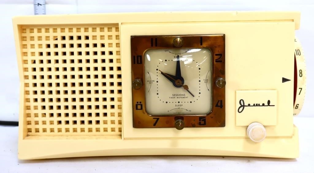 Vintage Jewel electric clock radio