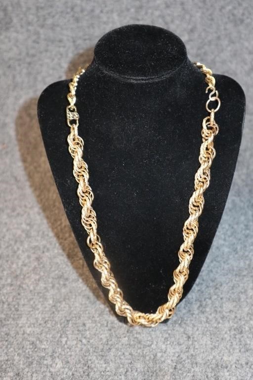 Crystal Gold Aluminum Necklace