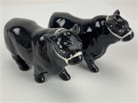 Relco Black Cow Salt & Pepper Shakers