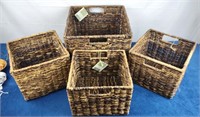 Global Home Milk Crate Baskets [x4]