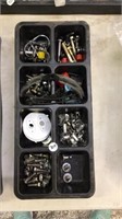Dzus buttons, safety glasses, bolts