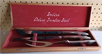 Stellar Deluxe Stainless Steel Carving Set in Case