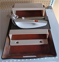 Sears Electric Knife, Organizer & Serving Tray- re