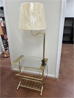 Vintage table/lamp with storage