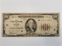 1929 $100 Reserve Bank Note FR-1890G