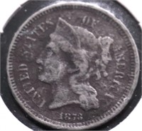 1878 3 CENT PIECE CULL
