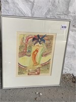 15X17 FRAMED AND MATTED ORIGINAL ARTWORK, SIGNED