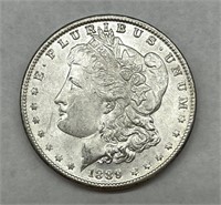 High-Grade 1889 $1 Morgan Silver Dollar AU/UNC