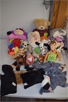 Stuffed animals, dolls, puppets