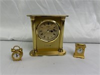 3PC lot of vintage clocks
