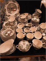 127 pieces of The Friendly Village dinnerware by
