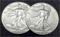 (2) 2023 Silver Eagles