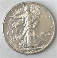1943 Liberty Walking Half Dollar