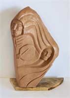13 1/4" Native American Sandstone Sculpture