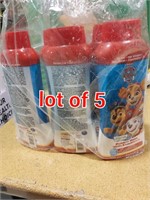 Lot of 5, Paw Patrol Bubble Bath