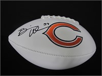 Brian Urlacher signed logo football COA