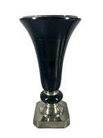 An Oscar De La Renta Black Mango Vase