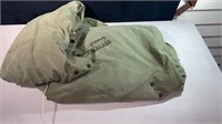 Pair of Army canvas lean-to /tent covers