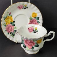 Royal Albert Pink and Yellow Roses