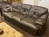 LEATHER COUCH 88W X36D X36H