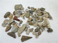 Lot of Archaic Chert & Quartz Debitage Flakes