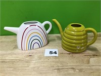 Ceramic Watering Can lot of 2