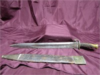 Civil war era Short artillery? Sword w/scabbard.