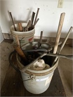 (2) 5-Gallon Buckets of Hand Tools