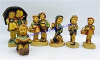 Lot of (6) World War II Era Hummel Figurines
