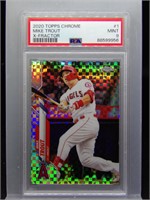 Mike Trout 2020 Topps Chrome Xfractor PSA 9