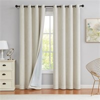 WFF8713  Uptown Home Blackout Curtain Panels, 50"x