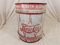 Vintage Pepsi Metal Barrel
