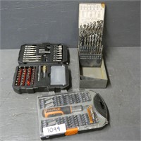 Drill Bits, Ratchet Driver & Various Bits