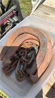 Horseshoes and chain
