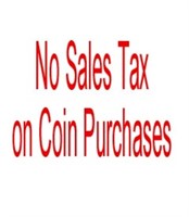 NO SALES TAX ON SC COIN PURCHASES