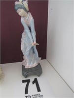 Lladro Ceramic Oriental Girl - 9.5"