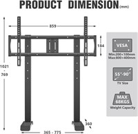 RFIVER Universal Table Top TV Stand Legs for