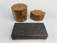 Vintage Wooden Trinket/Jewelry Boxes.