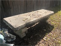 Concrete Bench (Comes in 3 Pcs ~ 50" Wide)