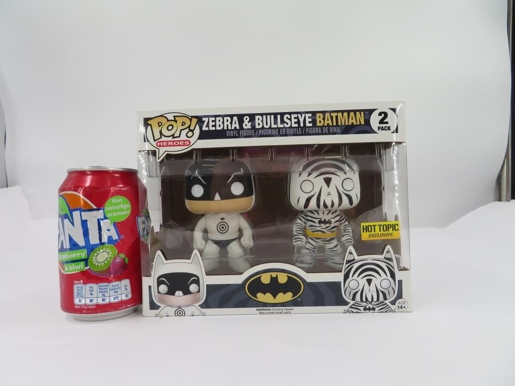 Double Funko Pop Zebra & Bullseye Batman ''