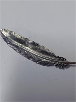 Marked Danecraft Sterling Leaf Brooch- 4.0g