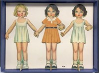 1930s Wood Dolls & Dresses & Other Paper Dolls