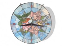 20 Inch Beautiful Stained Glass Wall Clock