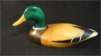 Vintage Signed Jennings Mallard Duck Decoy - 1934