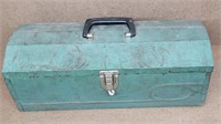 Vintage Metal Tool  Box - empty