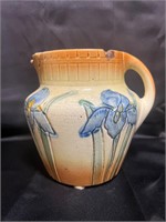 Early Roseville Pottery Pitcher Iris Flower