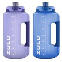 2-Pk ZULU Goals Jugs, 64oz, Blue/Purple